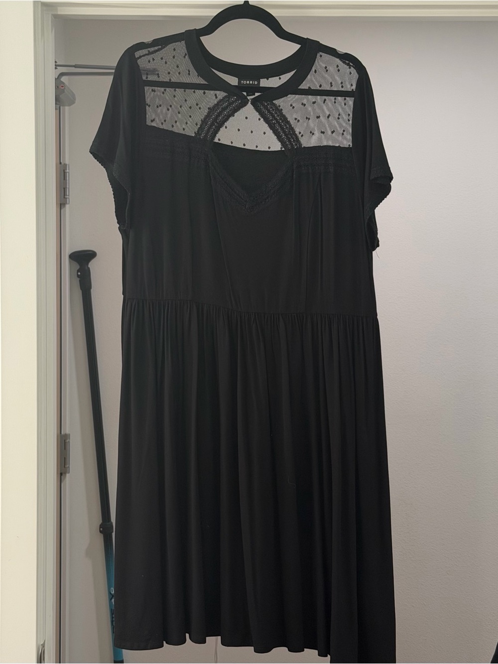 Torrid Black Lace Top Skater Dress | Size 2 (2X/20)